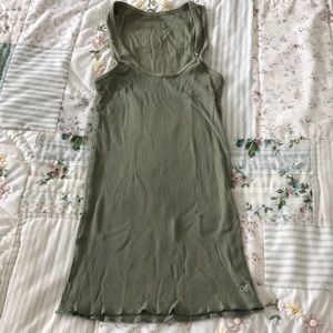 Army green vintage tank top